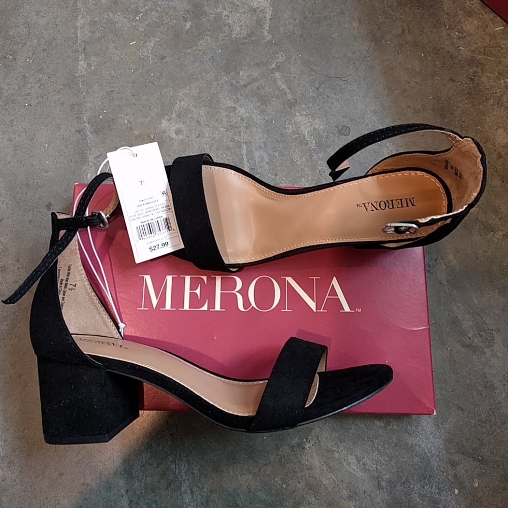 Merona ME pumps black dress sandle